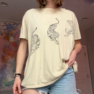 Tiger Print Women's T-Shitt